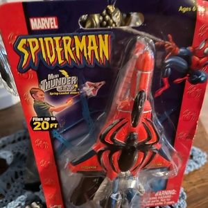 NIP Marvel Spider-Man Mini Thunder Jetz spring loaded flies up to 20 FT 2005